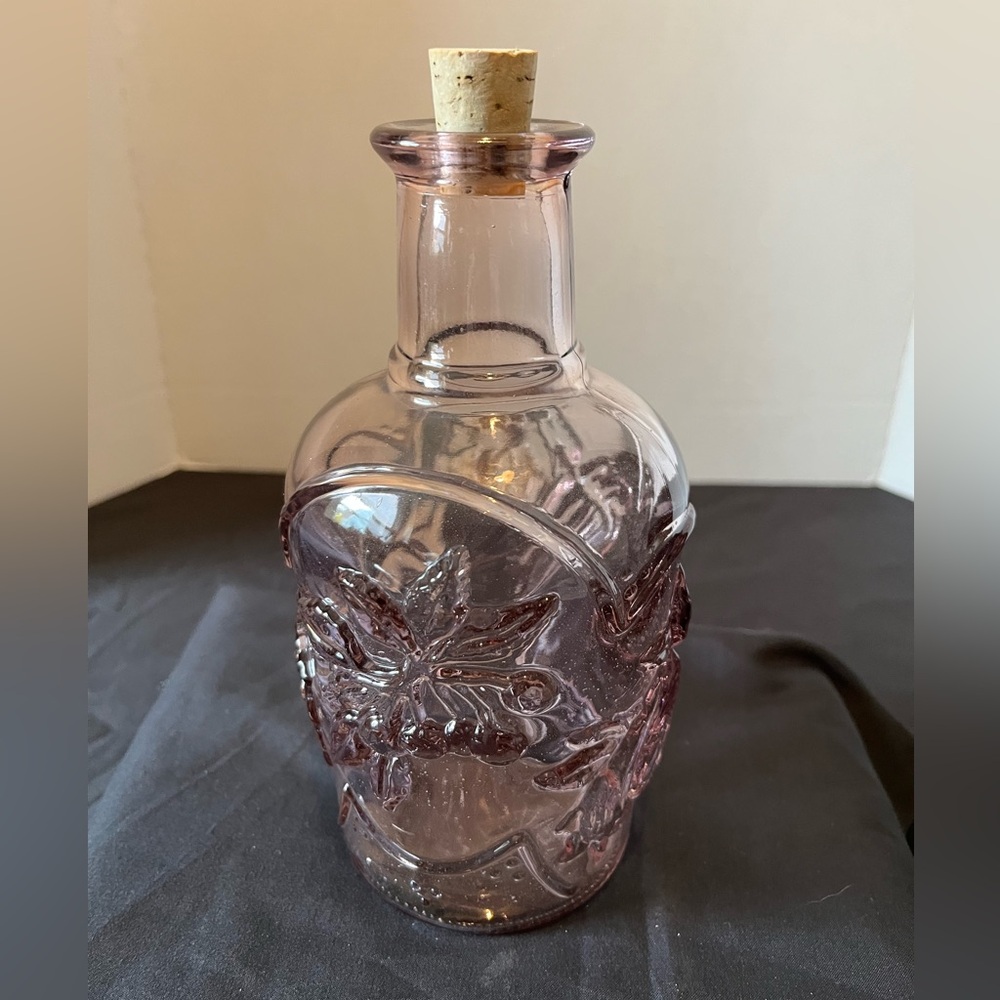 Libbey’s Purple Glass embossed decanter